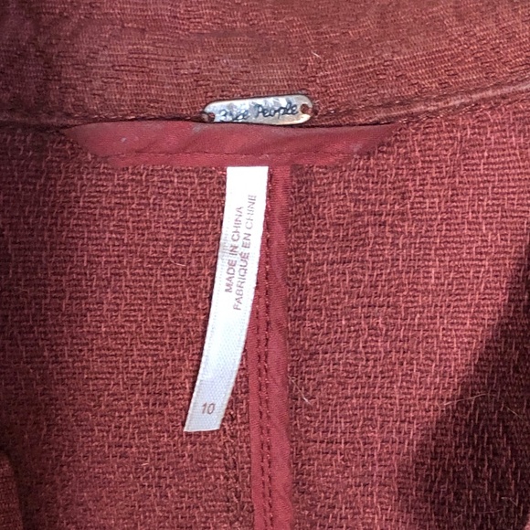 Women's Rust Jacket with Ruffle Hem - Picture 10 of 10